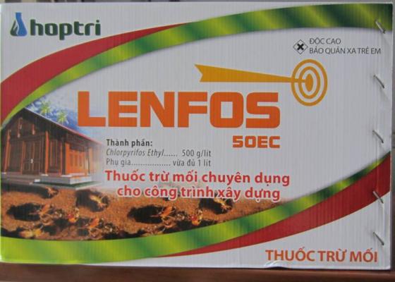 Lenfos 50EC thuốc trừ mối công trình xưởng - kho bãi 2017