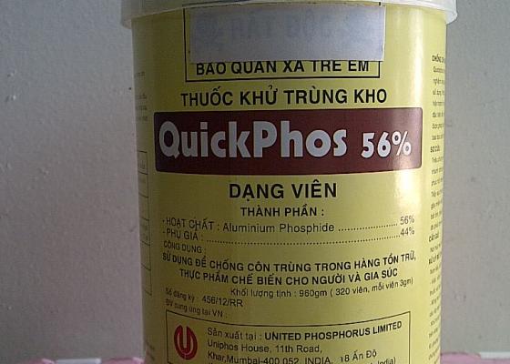 Hướng dẫn sử dụng Quickphos 56% xông hơi diệt mọt