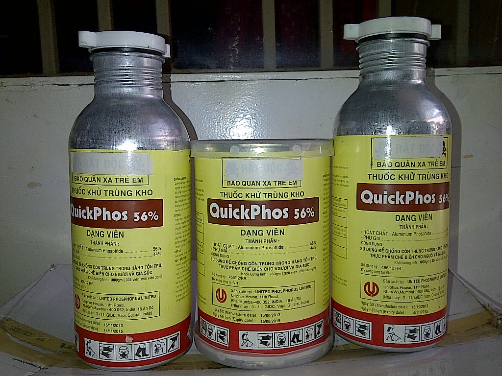 Đặc tính hoạt chất khủ trùng Phosphine, khử trùng giá rẻ năm 2015